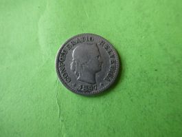 Schweiz 1897, 5 Rappen