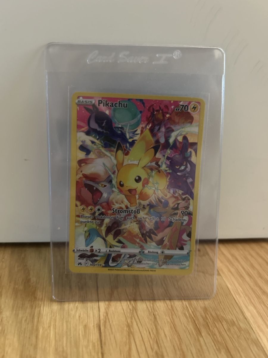 Pokémon Carte collezionabili: Pikachu crown zenith 160/159 – Nuovo (secondo la descrizione) da Lausanne venduto da POKEALE