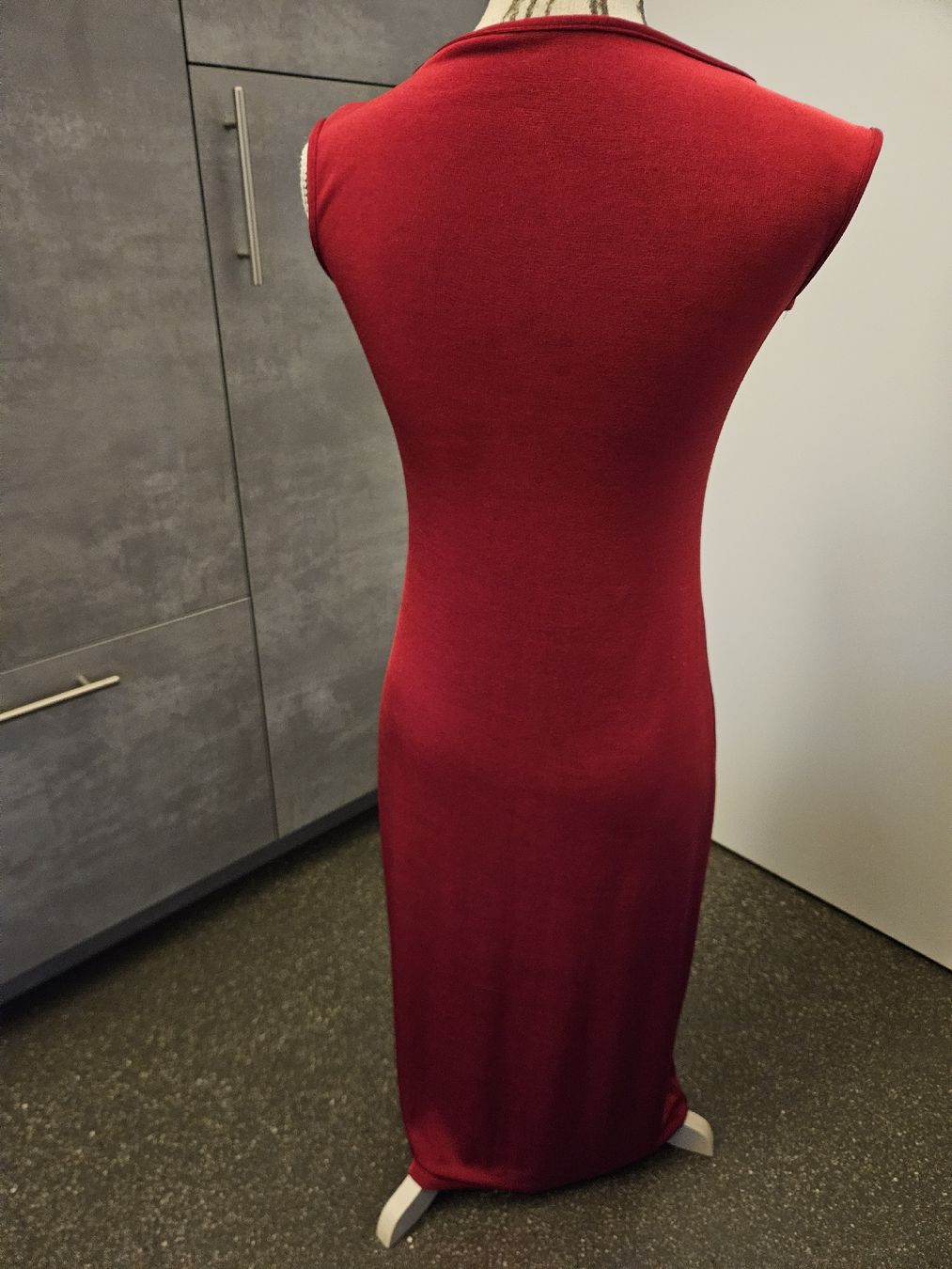 C&A Vestiti: Rotes C&A Kleid, Grösse 38, neuwertig  – Nuovo (secondo la descrizione) da Anwil venduto da tamoos 1