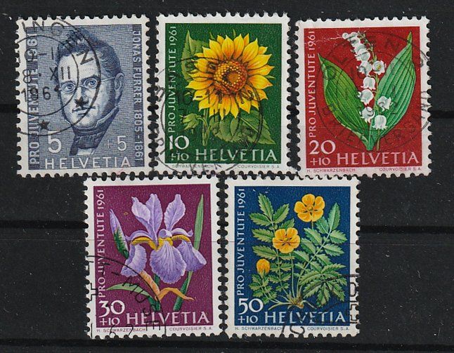 Tutti i francobolli: 1961 Serie Pro Juventute – Usato da Arlesheim venduto da gaugi43