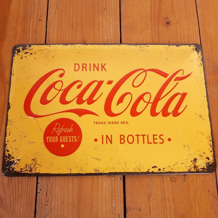 Blechschild CocaCola, 30 x 20 cm, Nostalgie & RetroVintage Kaufen