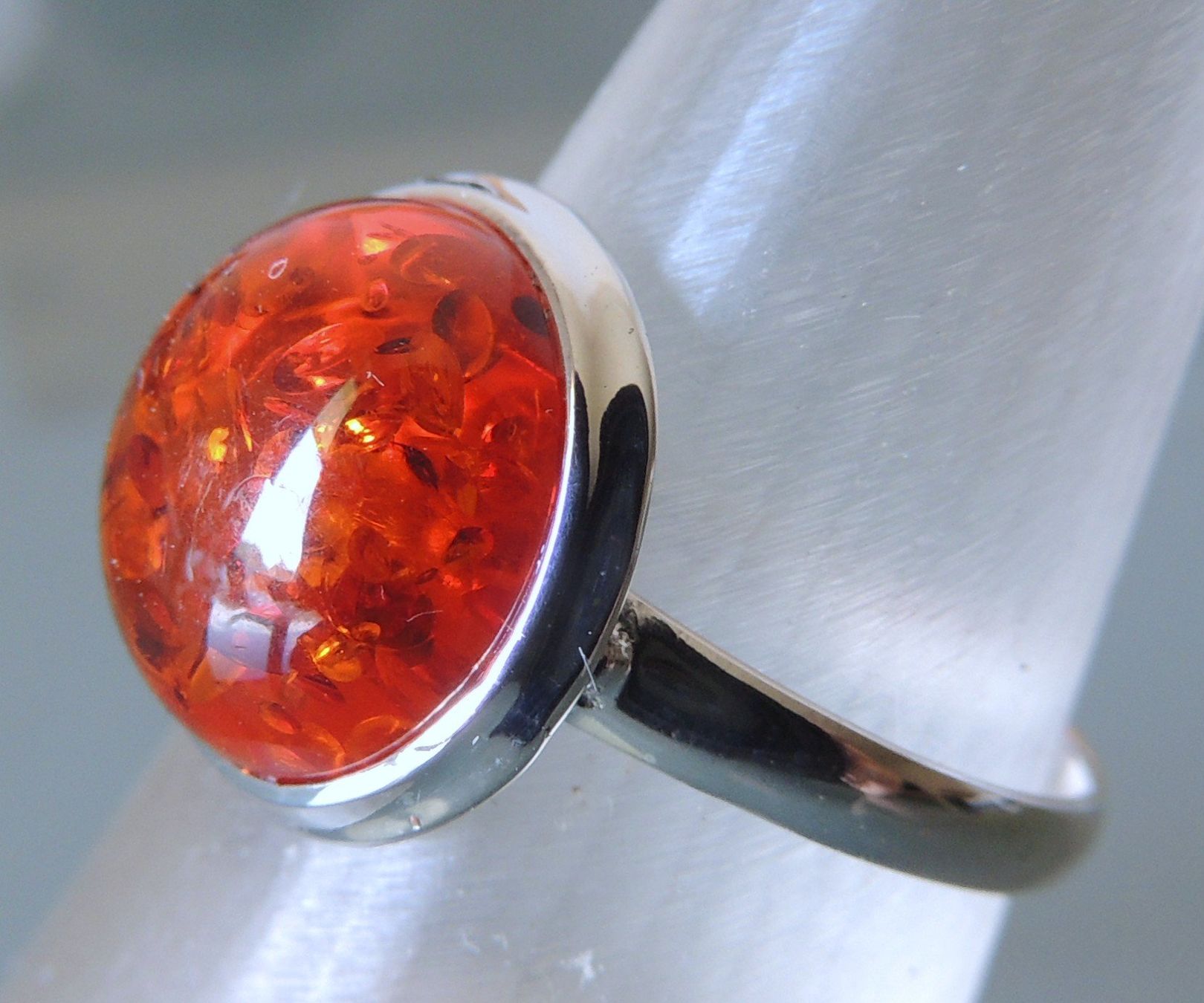 Ringe: Silber 925 Bernstein Fingerring Gr. 57 – Gebraucht aus Waldenburg von schaller707 2
