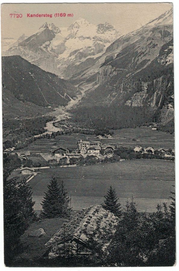 Ansichtskarten: Kandersteg, gelaufen 1909 – Gebraucht aus Frauenfeld von POML