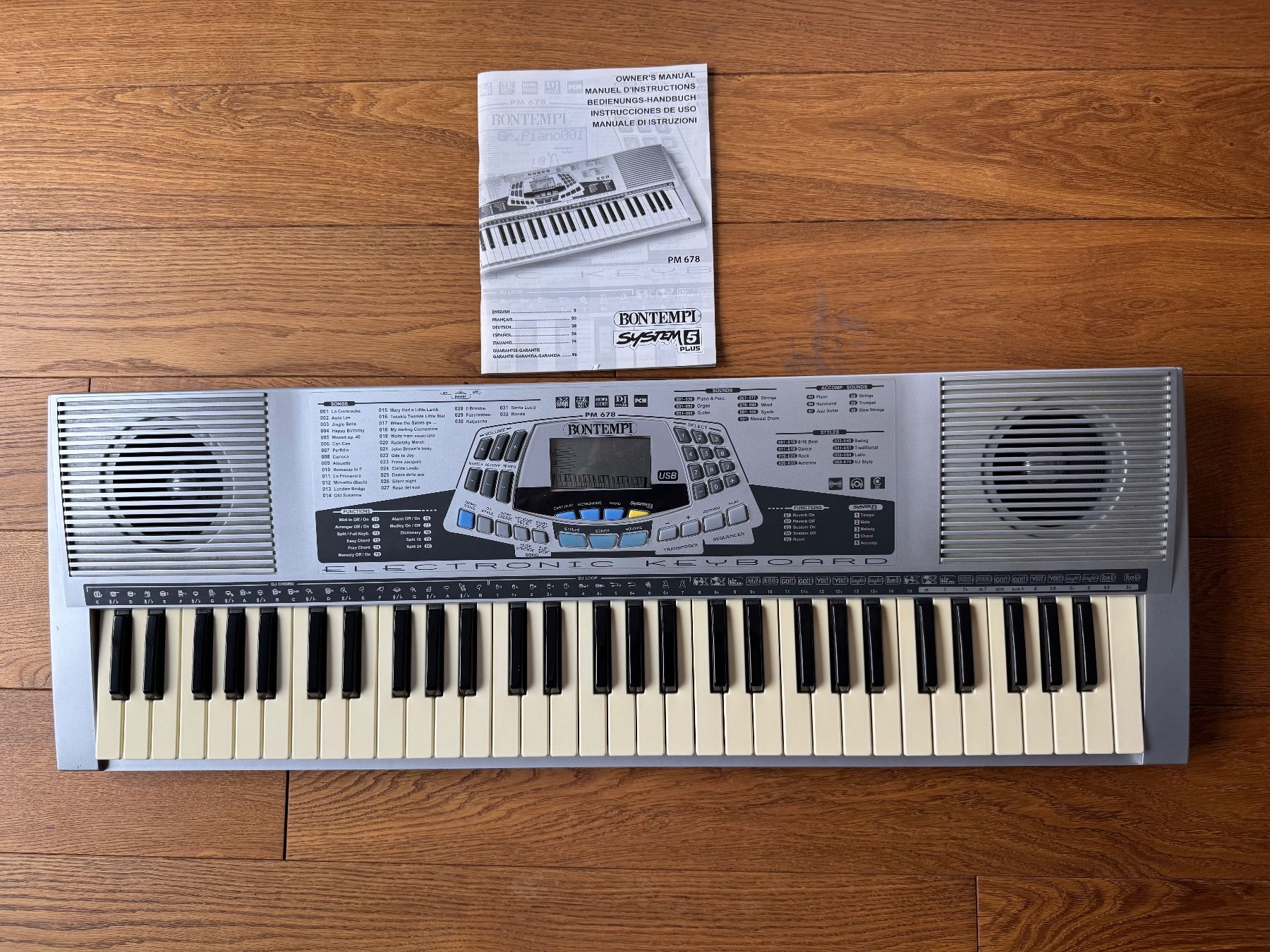 Bontempi Strumenti musicali: Clavier Bontempi System 5 Plus – Usato da Zürich venduto da odi_ldv8