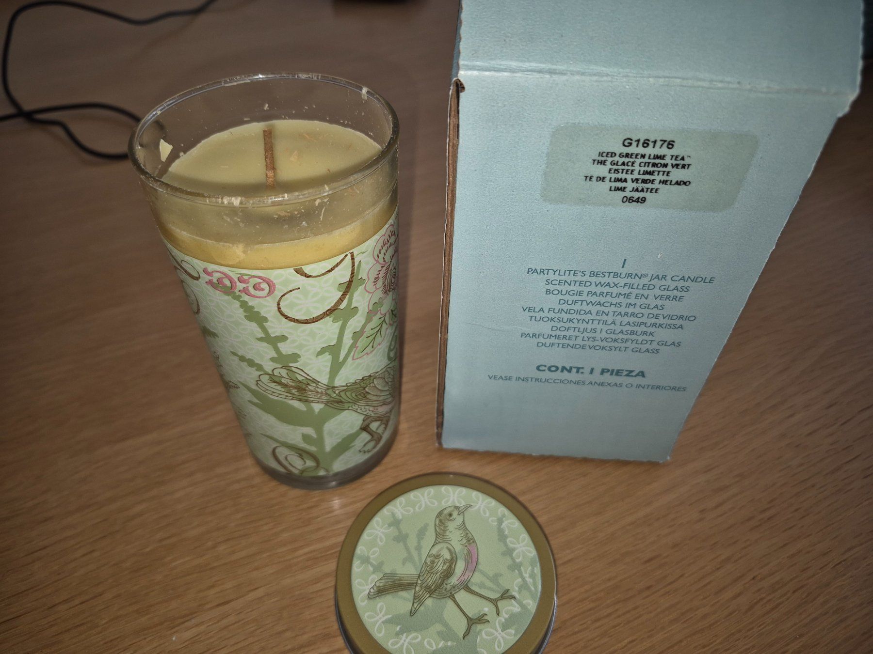 Partylite Bougies: Partylite Duftwachsglas Eistee Limette – Neuf (Voir description) à Buttikon SZ par sefa02 2