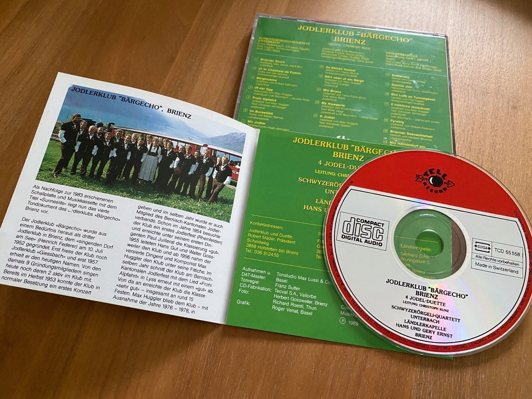 CD: JODLERKLUB BÄRGECHO - Brienzer Buurli, CD, D6 – Usato da Sessa venduto da discoverymedia 1