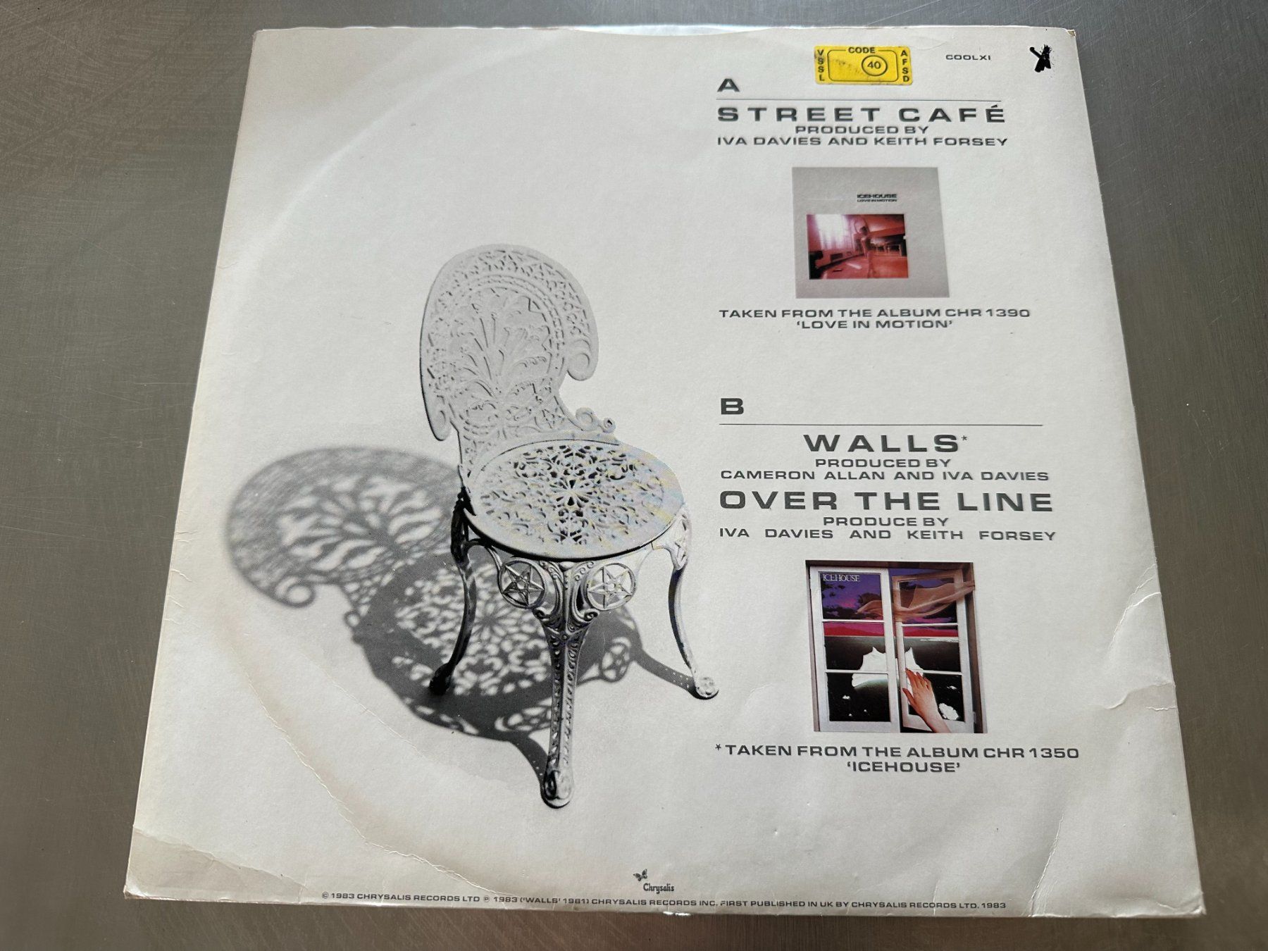 Dischi in vinile: ICEHOUSE 12 STREET CAFÉ – Usato da Sion venduto da jaipur1401 1