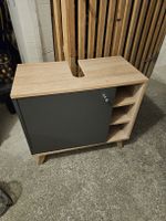 Waschbeckenunterschrank Madera Holz Anthrazit neu