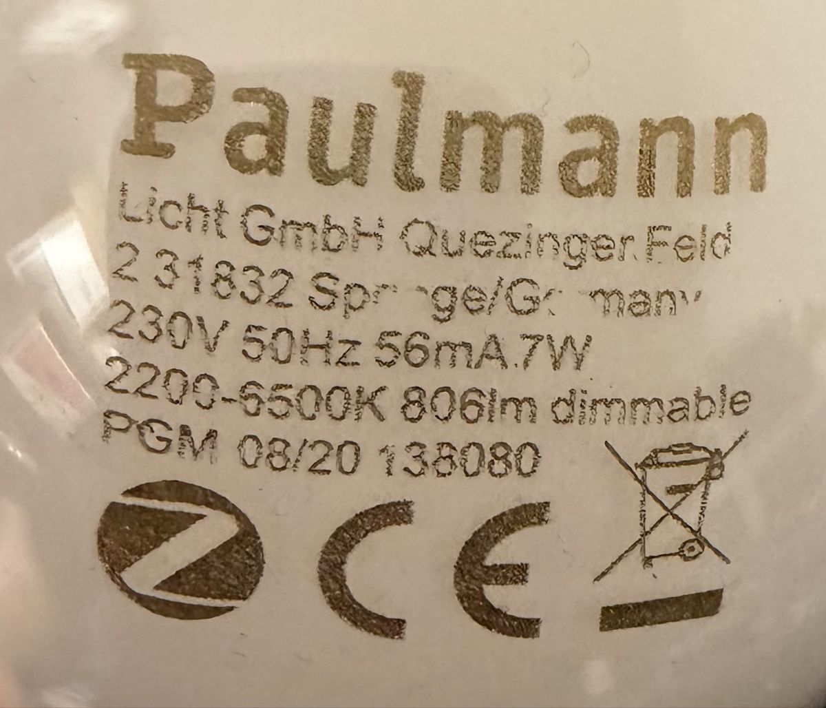 Paulmann Lampade: Paulmann LED Leuchten Zigbee dimmbar, neuwertig – Nuovo (secondo la descrizione) da Wolfhausen venduto da HelloSun03 2