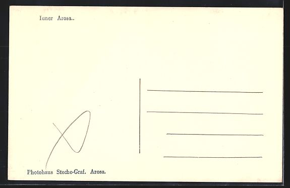 Cartoline postali: AK Inner-Arosa, Panorama im Schnee – Usato da Berlin venduto da bartko-reher 1