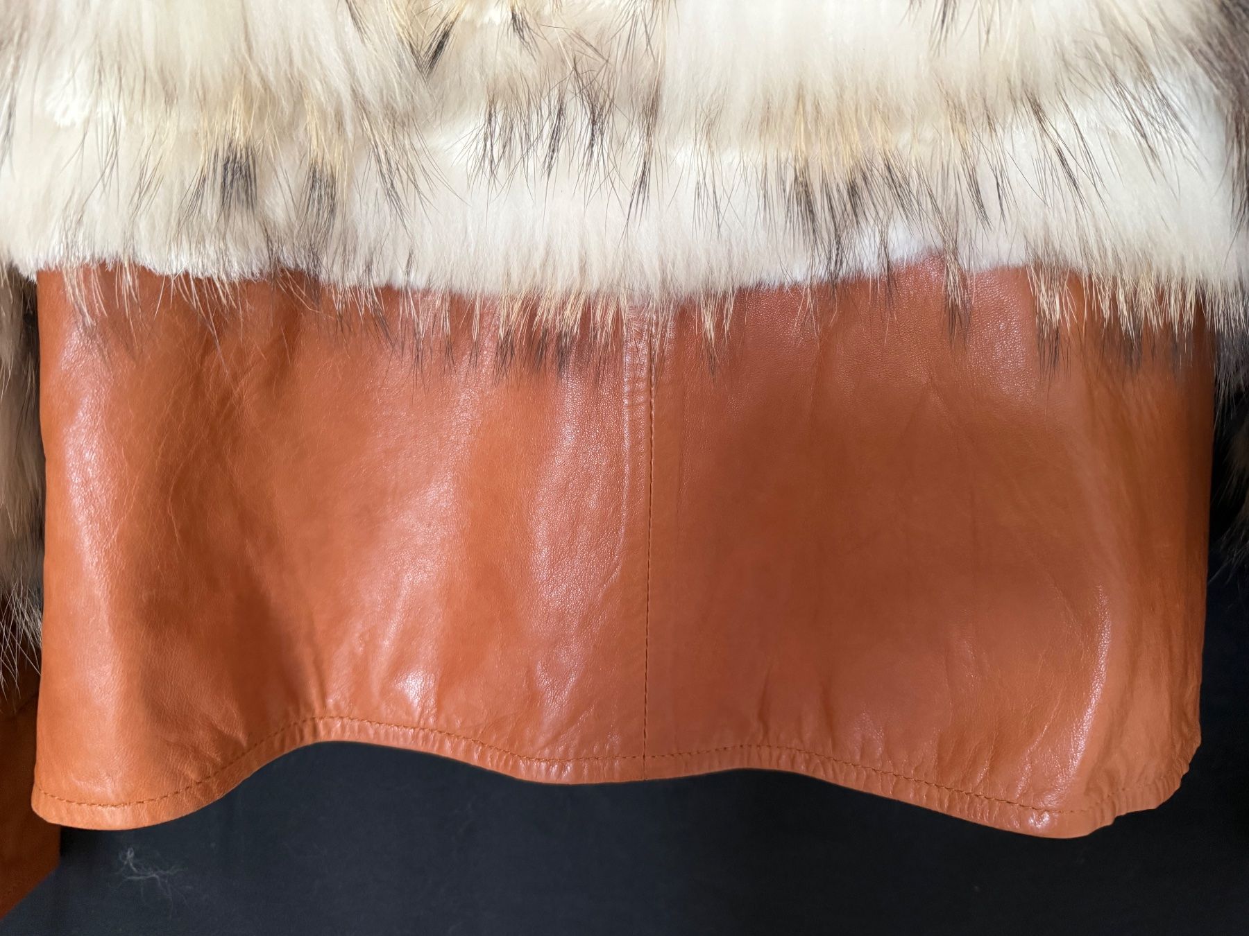 Giacche: Une veste en cuir véritable et fourrure – Usato da Vernier venduto da ley_yqh9 5