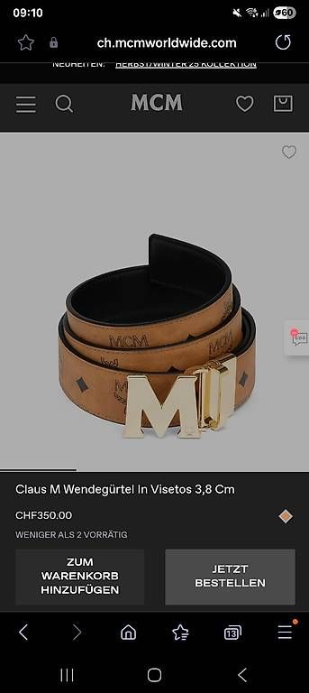 Mcm Cinture: Neuwertiger MCM Gürtel – Usato da Bülach venduto da debi9191 1