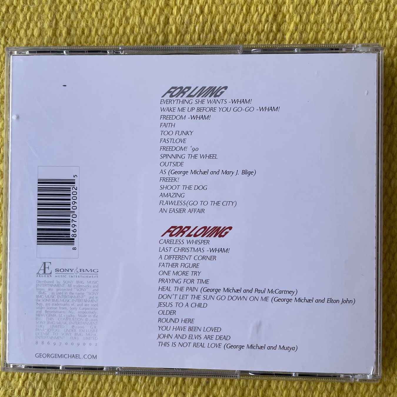 CDs: GEORGE MICHAEL-2CD GREATEST HITS TWENTYFIVE – Gebraucht aus Rorschacherberg von CD-Roli 1