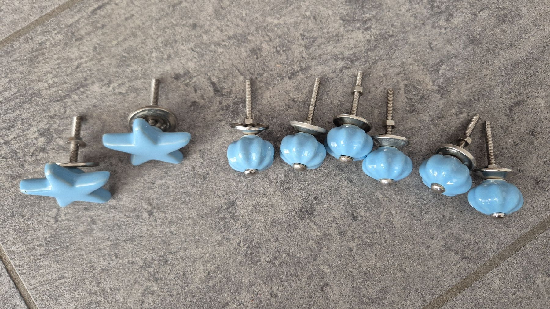 Alle Dekorationen: Möbelknöpfe Keramik blau 8 Stk. – Gebraucht aus Steinen von I_nikita_I 1