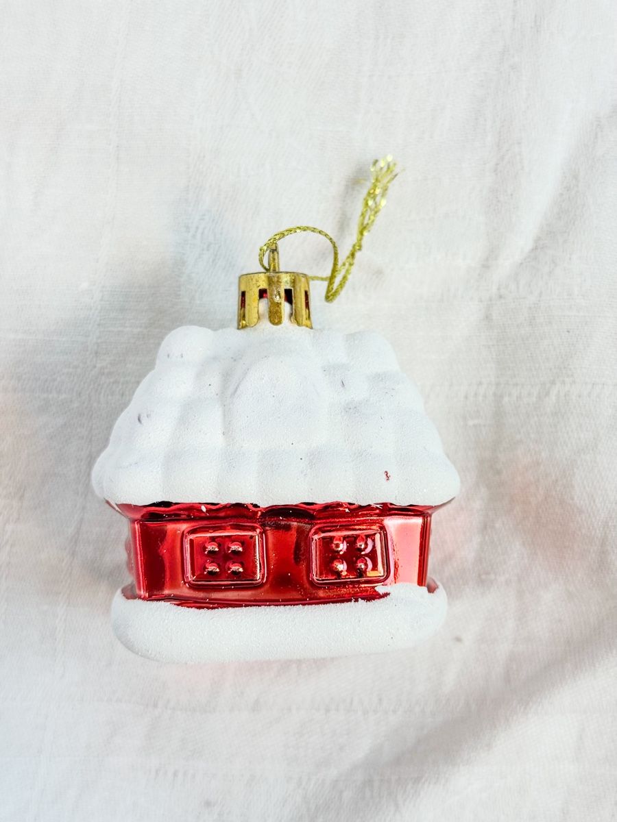 Tutte le decorazioni: Weihnachtsschmuck: Rotes Häuschen mit Schnee – Nuovo (secondo la descrizione) da Galmiz venduto da Wichtel25 2
