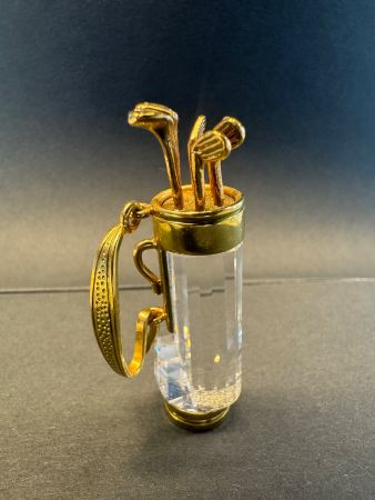 Swarovski Kristallfigur Golfbag