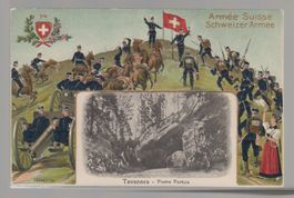 Carte armée suisse Tavannes Pierre Pertuis