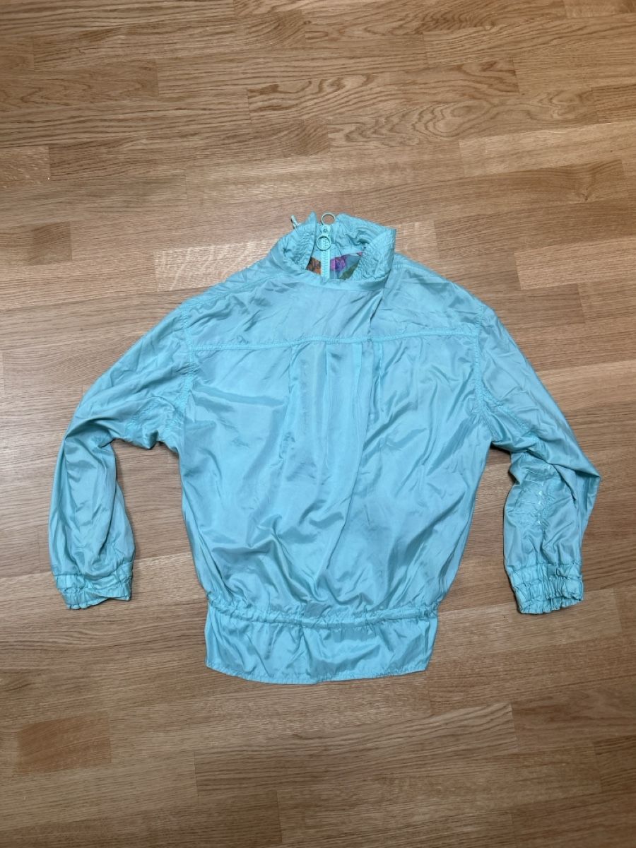 Giacche: Vintage / Retro Windjacke Mintgrün Grösse S – Usato da Luzern venduto da ThrowbackVintage 3