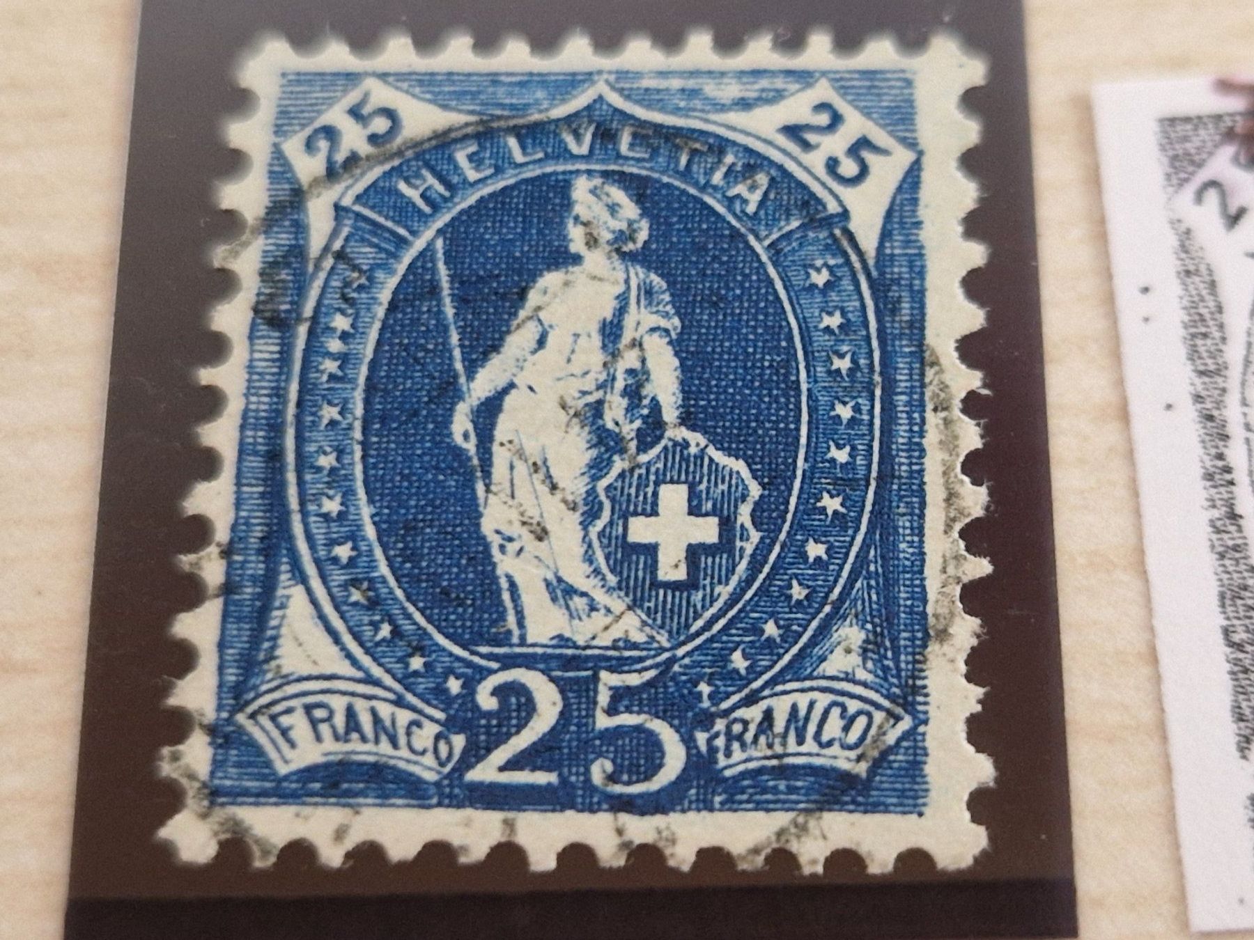 Alle Briefmarken: Stehende 73D.2.24/IB plus Abart ab 1.- – Gebraucht aus Burgdorf von Glossy01 1