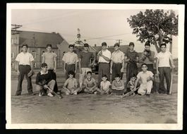 Fotografie USA 1939, Vorstadt-Baseball-T