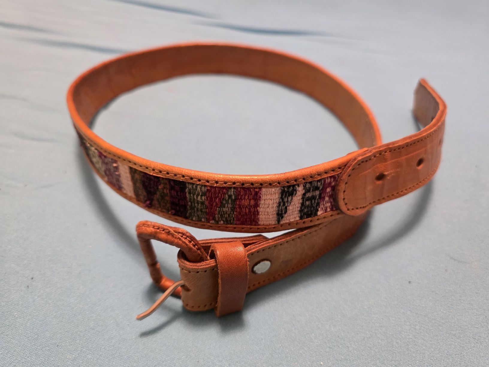 Cinture: Echter Indianischer Ledergurt (Maya) – Usato da Liestal venduto da Gitterli01