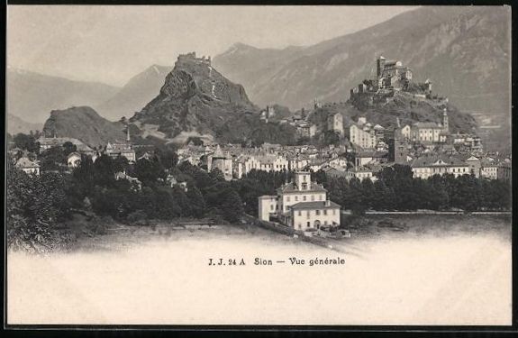 Cartes postales: AK Sion, Vue générale – D'occasion à Berlin par bartko-reher