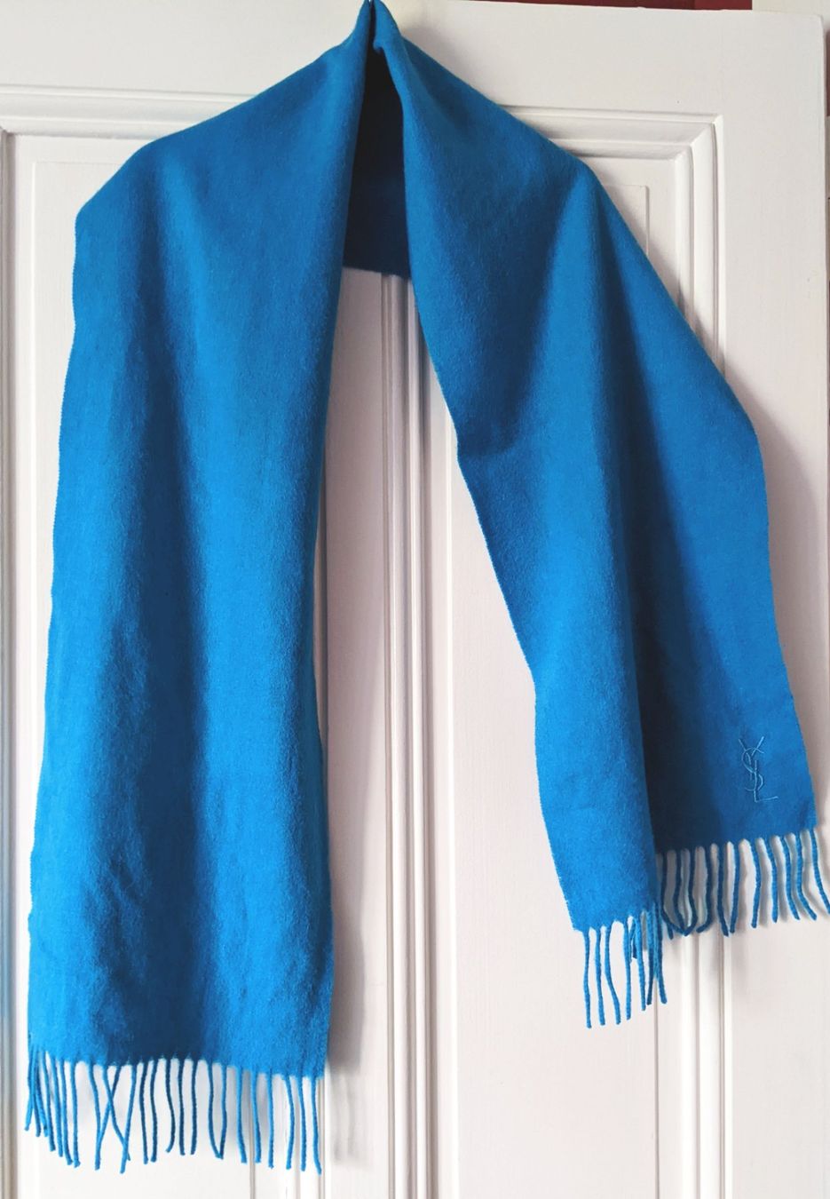 YVES SAINT LAURENT : Echarpe vintage en laine turquoise (Gebraucht) in ...