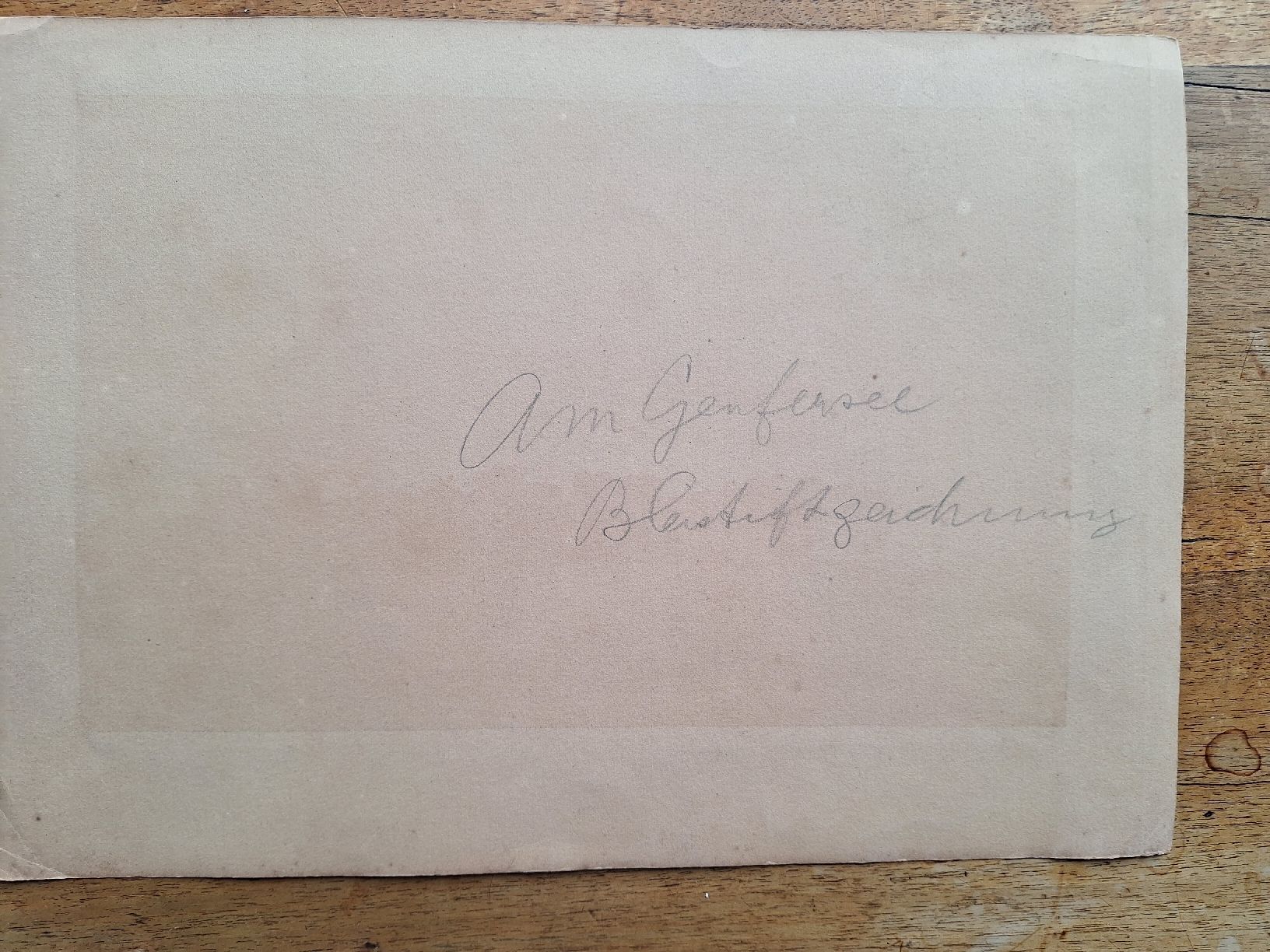 Gemälde: LAC DE GENEVE. LA MALADIERE 1845 – Gebraucht aus Bevaix von bohrap 1