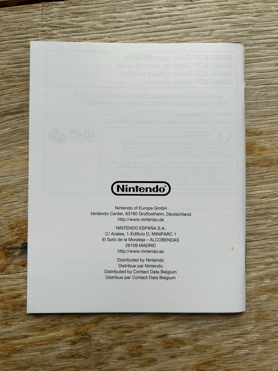 Nintendo Konsolen: Nintendo Gameboy Color Anleitung Original – Gebraucht aus Schaffhausen von raphael_95 1