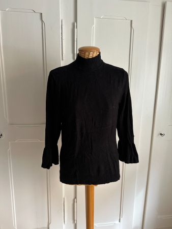 Feinstrick Pullover schwarz L
