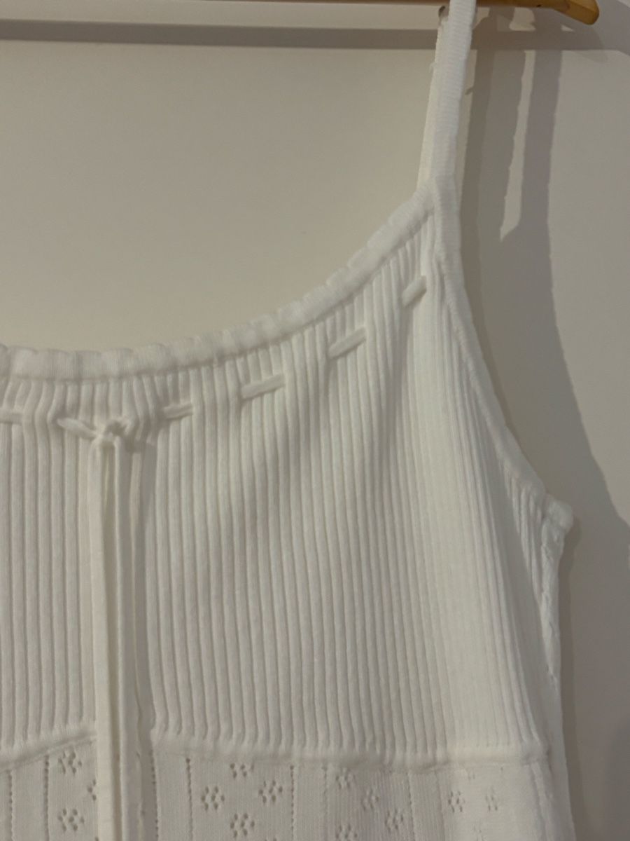 Vestiti: Weisses Maxi Strickkleid Grösse M – Usato da Luzern venduto da Qazwsx 2