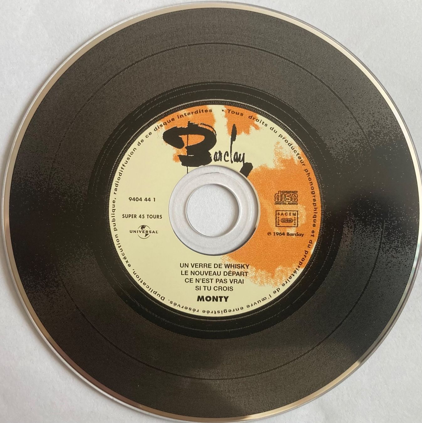 CDs: MONTY - UN VERRE DE WHISKY – Gebraucht aus Poliez-Pittet von Newtown-Records 2