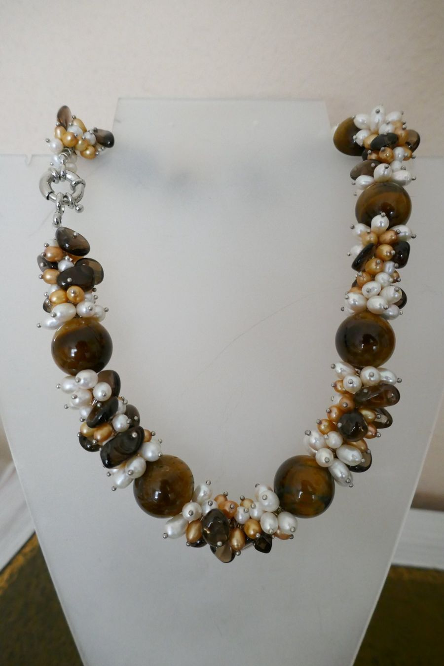 Altri gioielli: Set: Collier + Armband Tigerauge und Perlen – Usato da Muttenz venduto da einfach-schoen 2