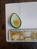 Aufnäher Herz-Avocado