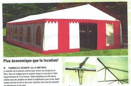 Tente de Fête 12 X 6 mètres