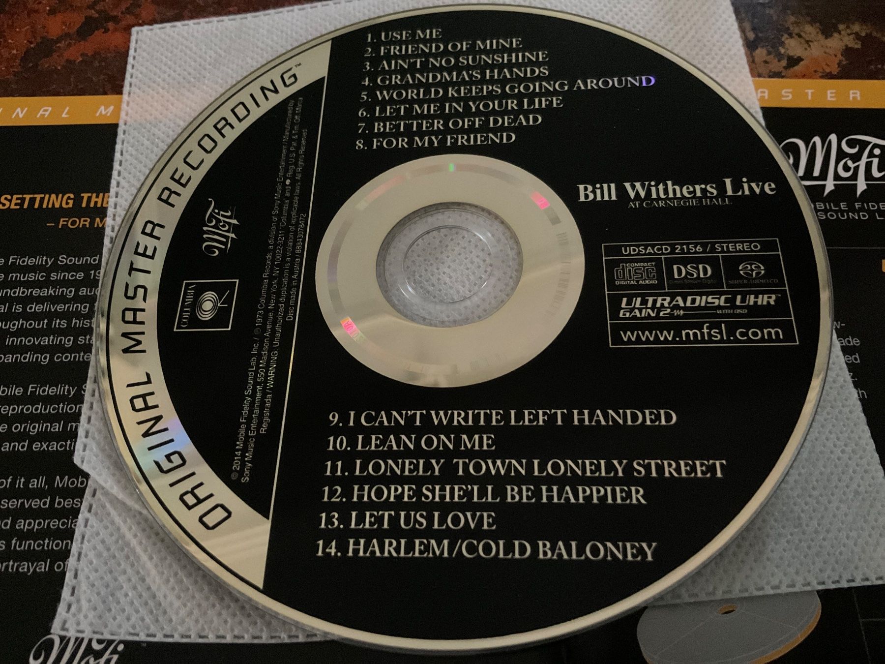 CD: Bill Withers Live SACD Hybrid – Usato da Delémont venduto da vinylfreak01 6