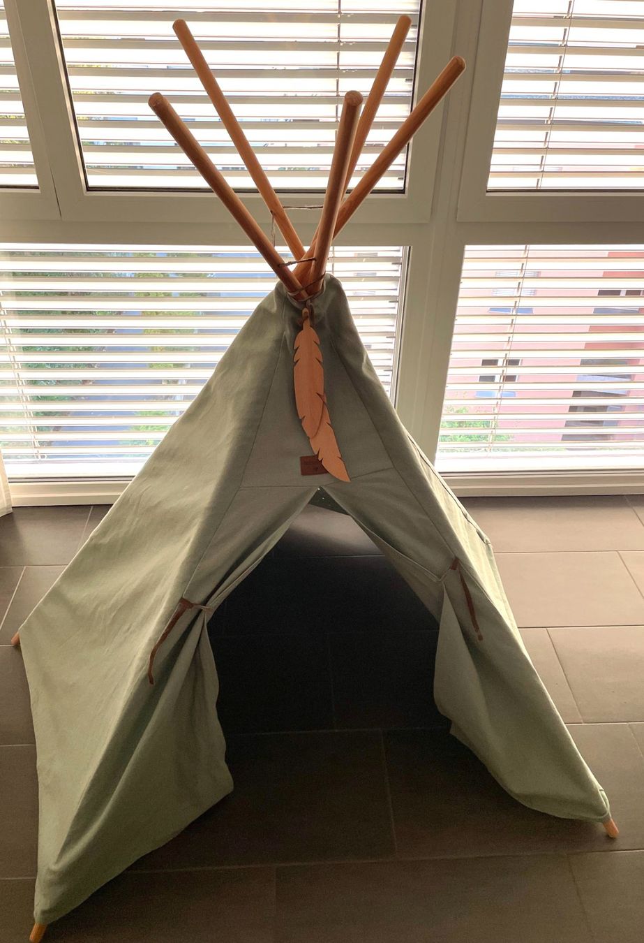 Alri letti & mobili per bambini: Kinderzelt/Kinder Tipi-Zelt, OEKO-TEX Bio-Baumwolle – Usato da Küsnacht ZH venduto da ast_26yp