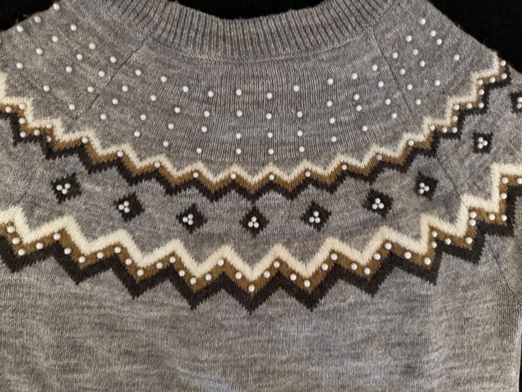 Pullover & Sweatshirts: Pull Springfield Gris Perles Taille L Hiver Chaud – Gebraucht aus Martigny von ber_tdz7 3