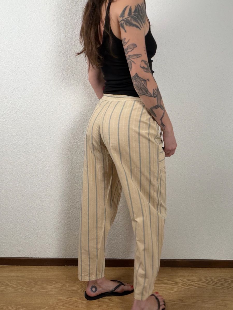 Pantaloni: Vintage Striped Cargo Pants Size S  – Usato da Knonau venduto da Grapesvintage 7