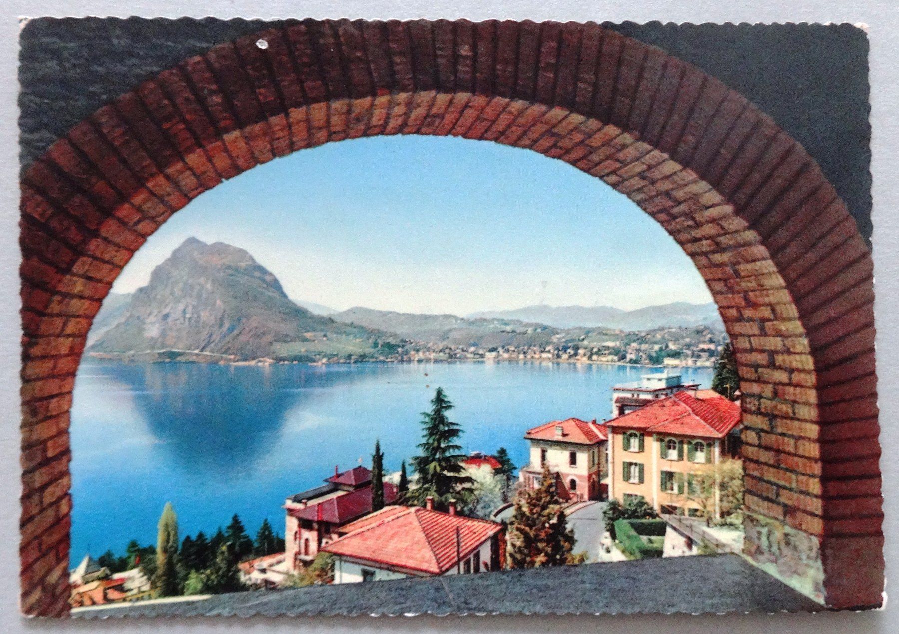 Ansichtskarten: Lugano, Gesamtansicht da Castagnola – Gebraucht aus Fétigny von Billy2miny