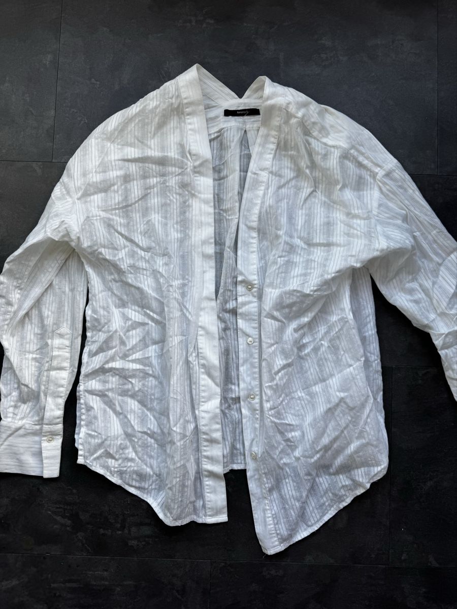 Camicette: White cotton blouse - baumwoll hemd weiss – Usato da Zürich venduto da forestF4iry 2