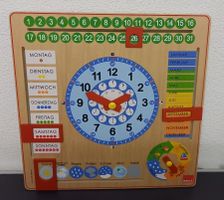 *UHRZEIT/DATUM/WETTER - ANSAGE - TAFEL* 44 X 45/AUFH/TIPTOP