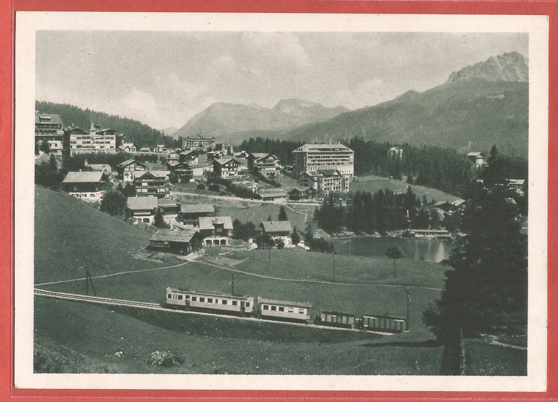 Cartoline postali: Arosa mit Bahn der RhB - ca. 1935 – Usato da Fislisbach venduto da Porano