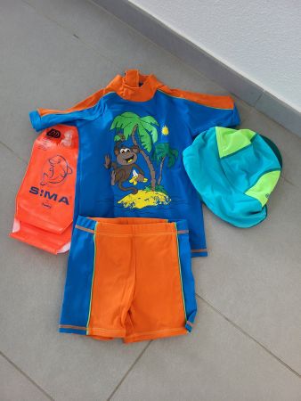 Badeset UV Shirt Hose Mütze