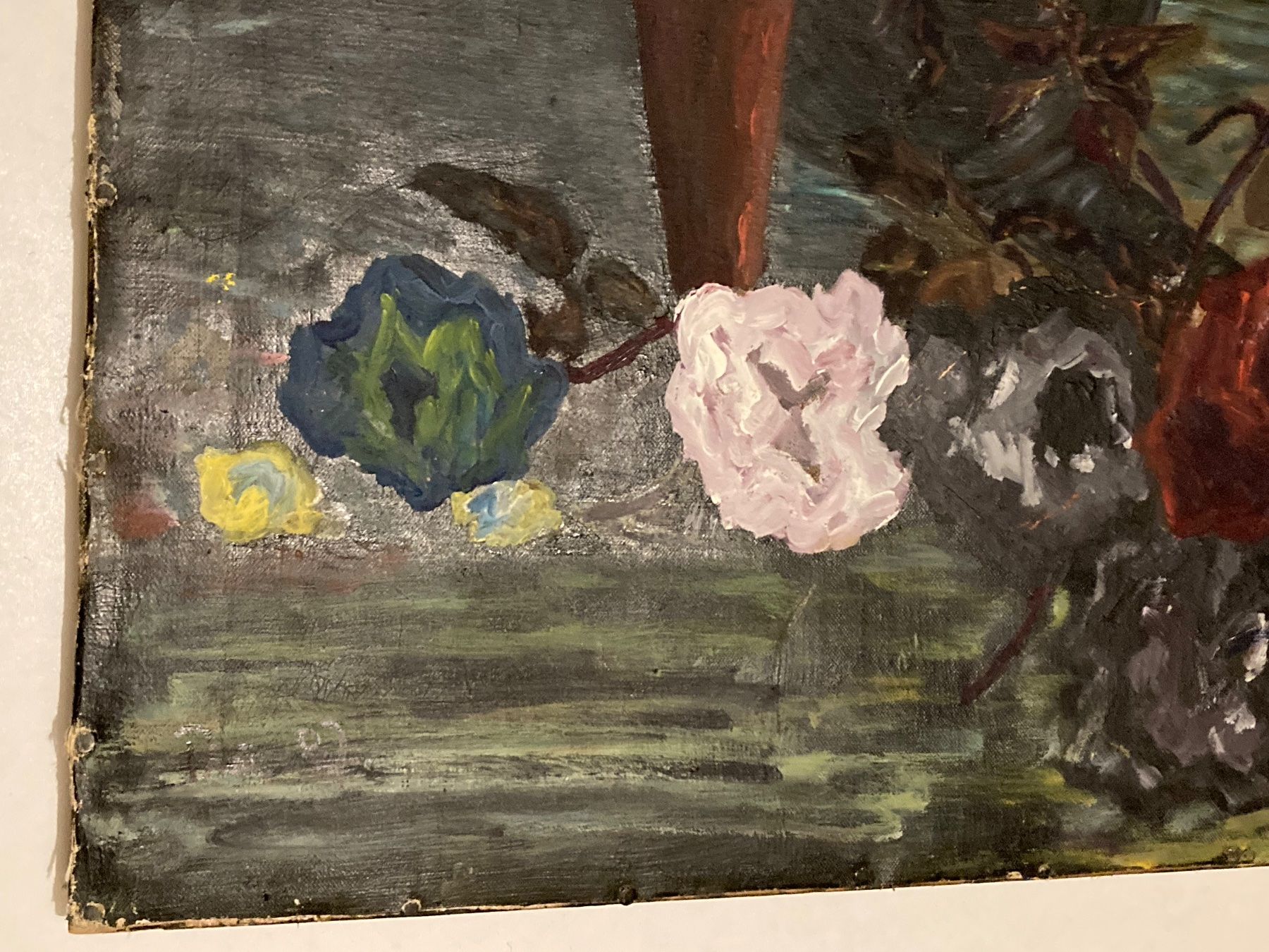 Dipinti: Mauro K. Stilleben signiert Dezember 87 mit Blumen – Usato da Hirzel venduto da pjn_d7xp 5