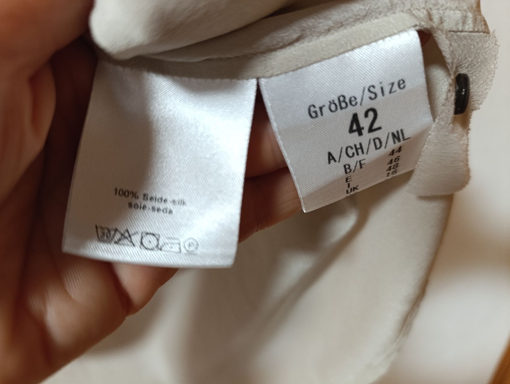 Camicette: Seidenbluse von Max Volmary – Usato da Wittnau venduto da norge010 3
