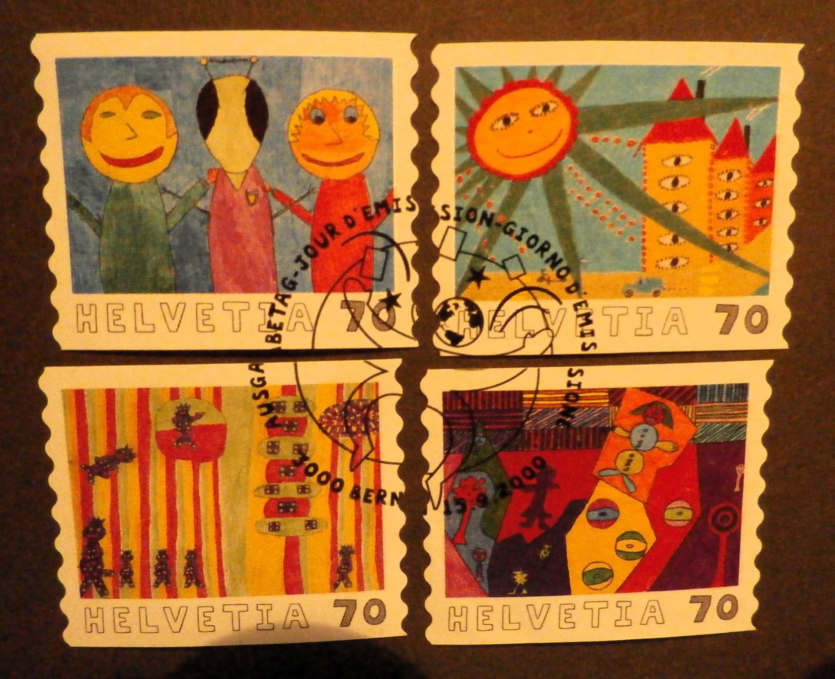 Tutti i francobolli: CH 2000 Kinder Zeichenwettbewerb – Usato da Kehrsatz venduto da Bernherb2