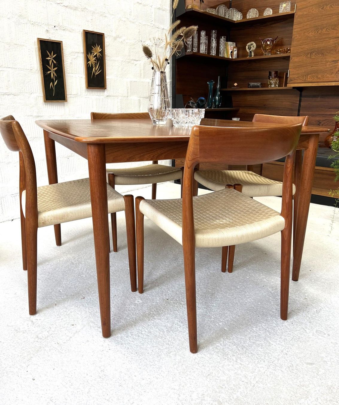 Tavoli: Vintage Teak-Esstisch - Rosengren Hansen – Usato da Walzenhausen venduto da stilvollwohnen 1