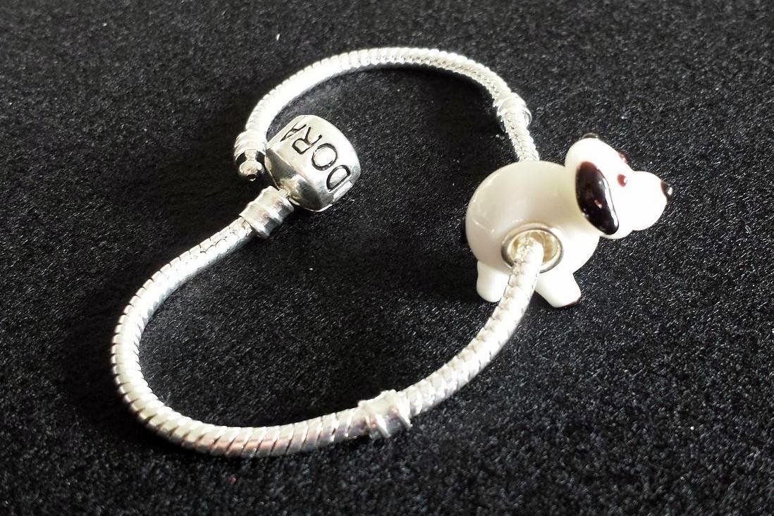 Perle (finte): Lampwork Hund-Glasperle Glass bead – Nuovo (secondo la descrizione) da Langenthal venduto da flowersNbirds 6