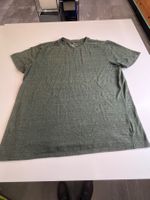 T-Shirt Basic Vintage-Look Grün, Gr. L